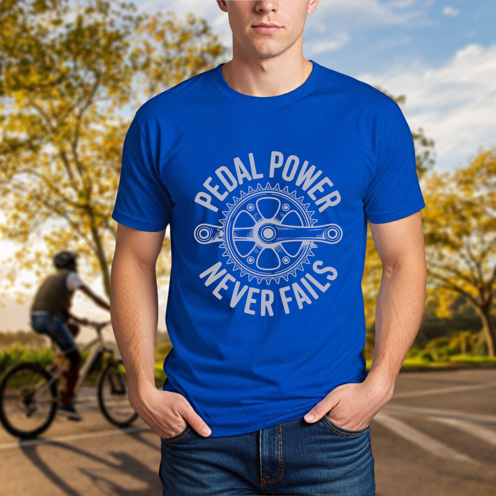 Pedal Power Never Fails Tee - Chainline Collective
