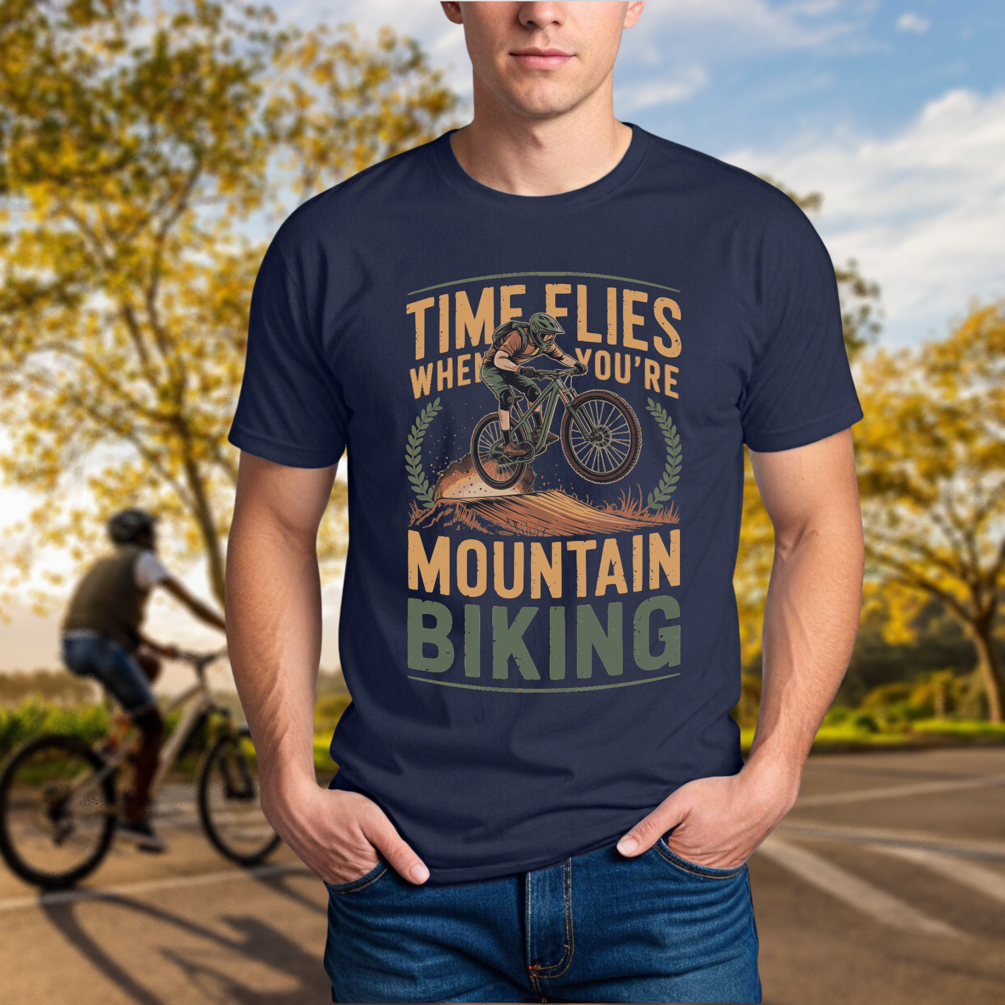 Time Flies When You're Mountain Biking Tee - Chainline Collective