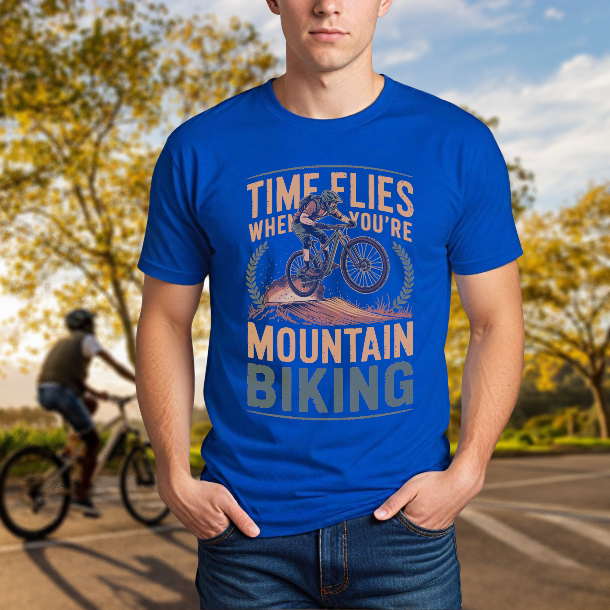 Time Flies When You're Mountain Biking Tee - Chainline Collective