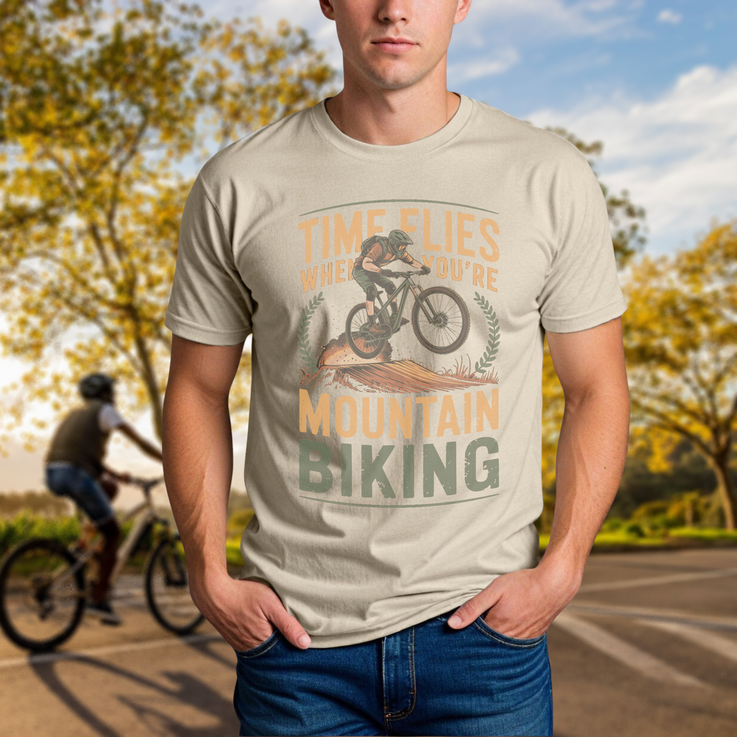Time Flies When You're Mountain Biking Tee