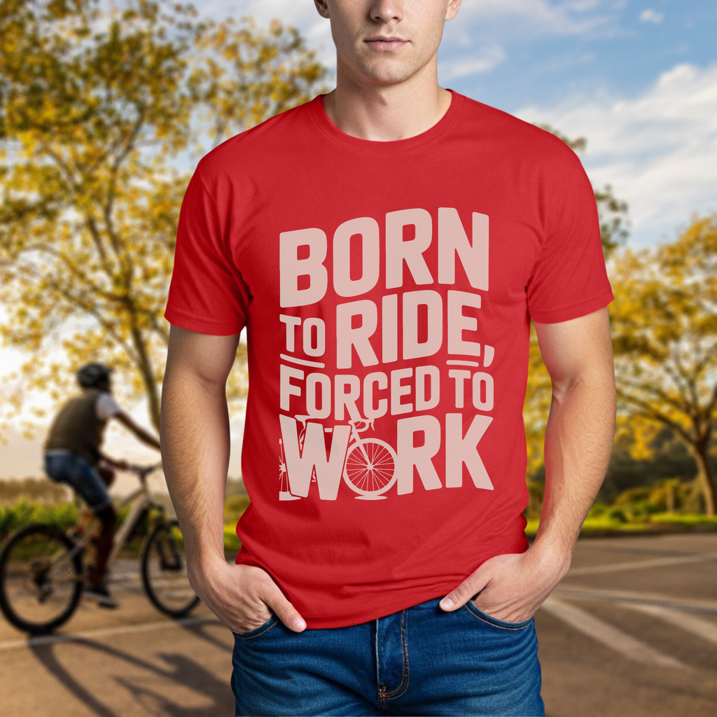 Born to Ride, Forced to Work Tee - Chainline Collective