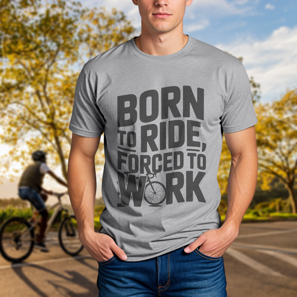 Born to Ride, Forced to Work Tee - Chainline Collective
