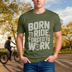 Born to Ride, Forced to Work Tee - Chainline Collective