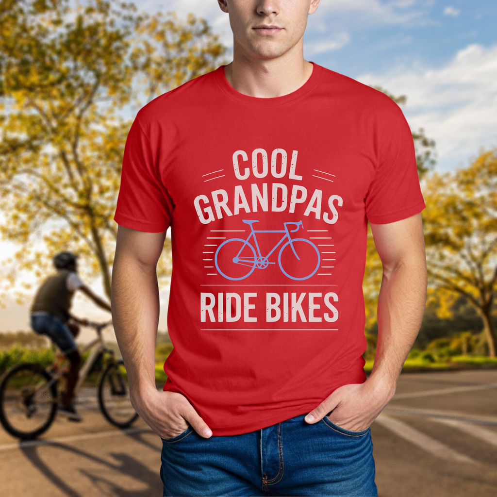 Cool Grandpas Ride Bikes Tee - Chainline Collective