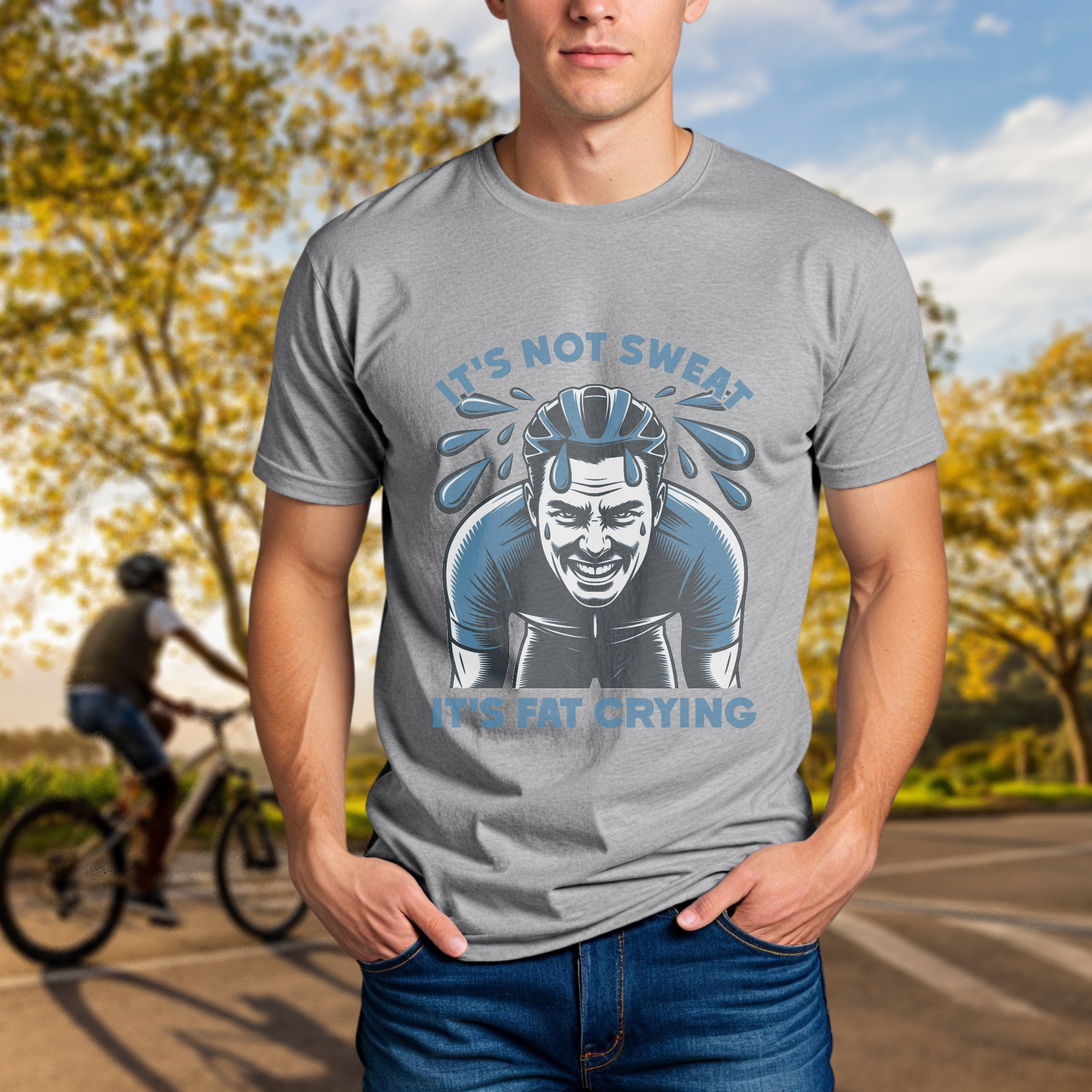 "It's Not Sweat, It's Fat Crying" Tee - Chainline Collective