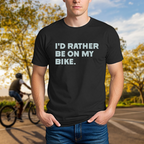 "I'd Rather Be On My Bike." Tee - Chainline Collective