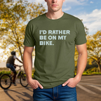 "I'd Rather Be On My Bike." Tee - Chainline Collective