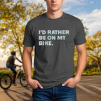 "I'd Rather Be On My Bike." Tee - Chainline Collective