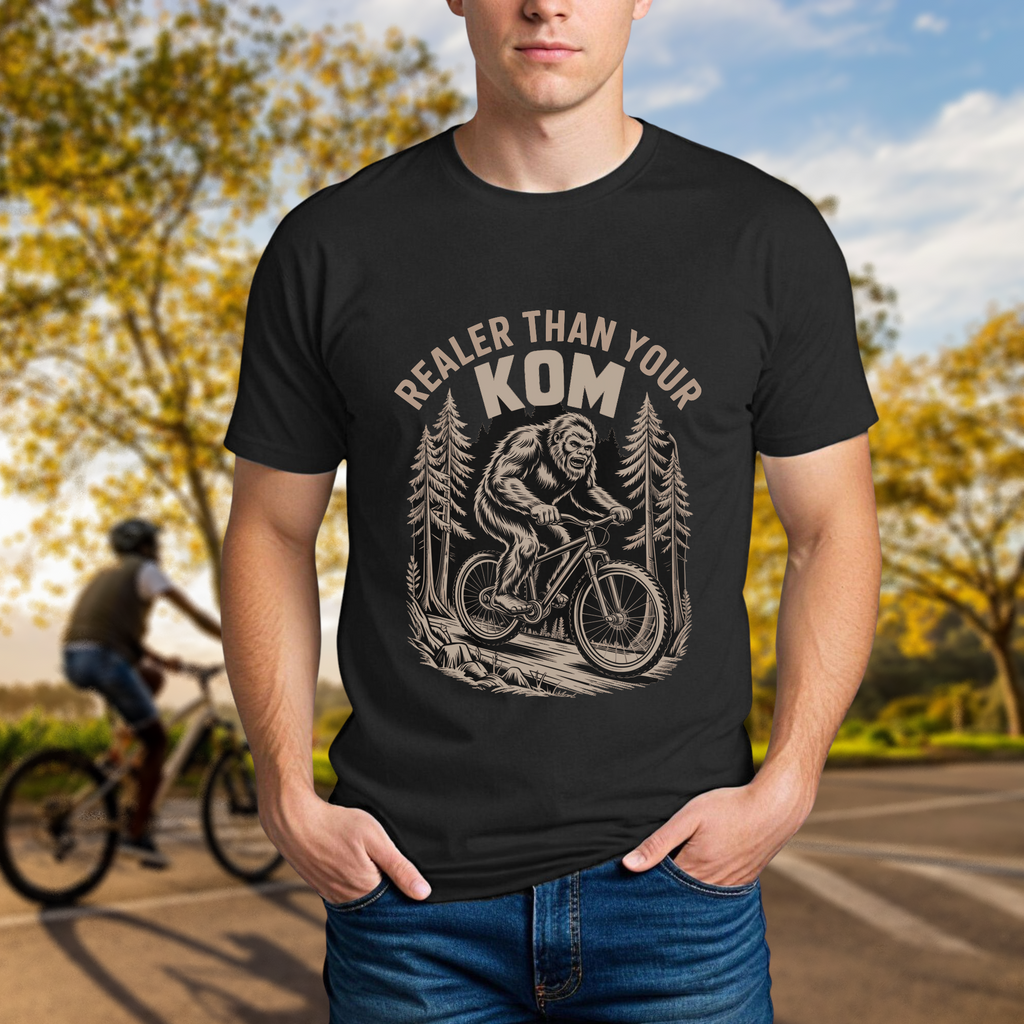 Realer Than Your KOM' Bigfoot Mountain Bike Tee - Chainline Collective