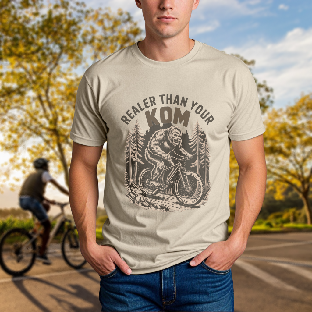 Realer Than Your KOM' Bigfoot Mountain Bike Tee - Chainline Collective