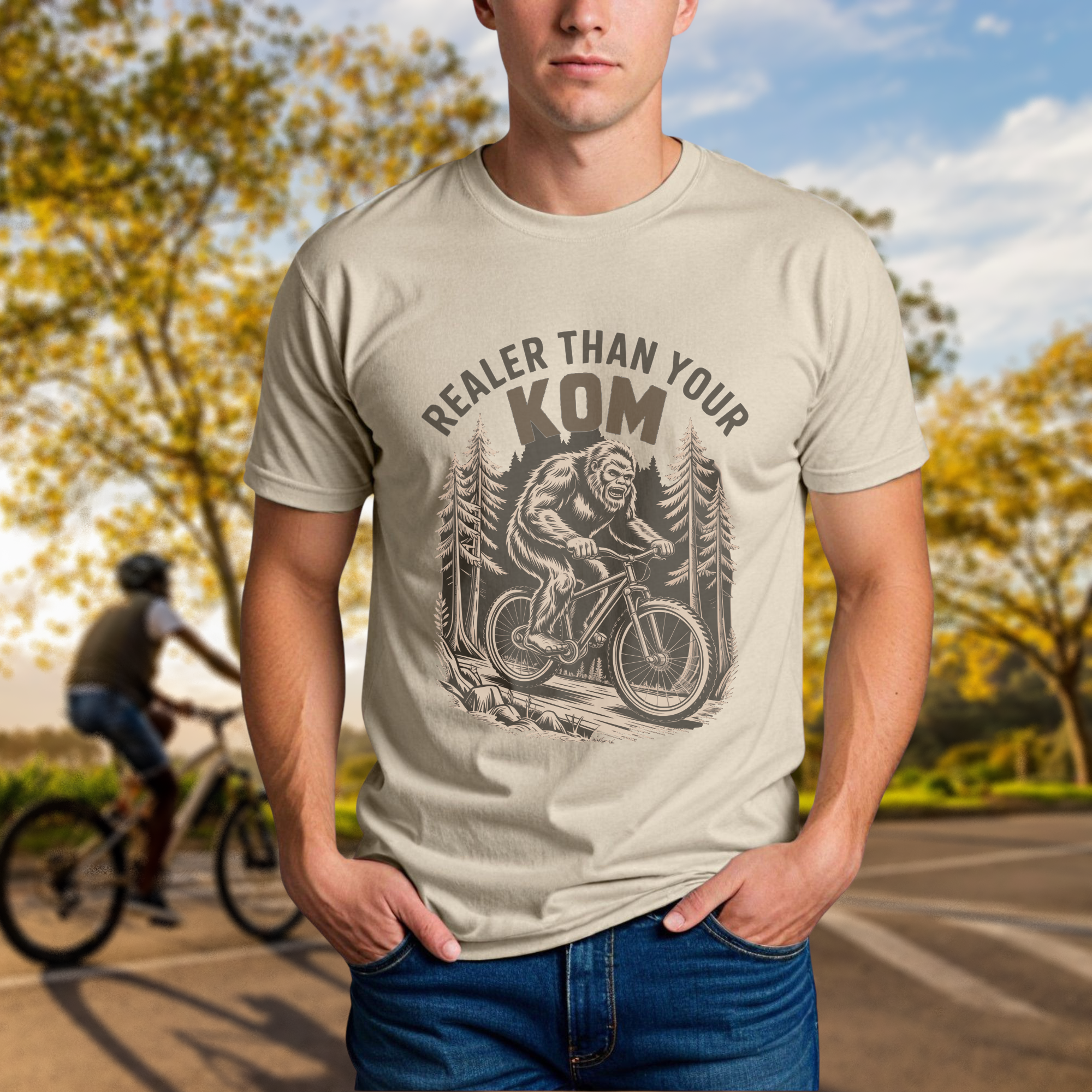 Realer Than Your KOM' Bigfoot Mountain Bike Tee - Chainline Collective