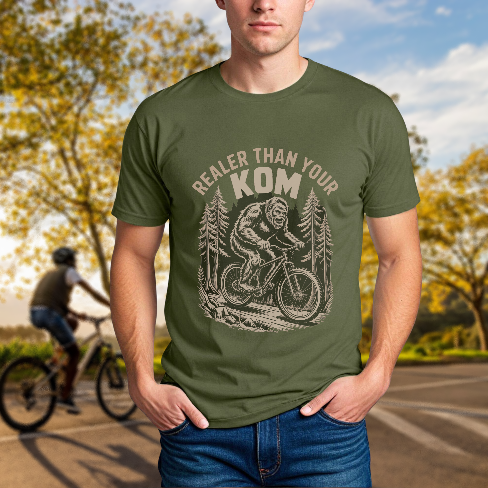 Realer Than Your KOM' Bigfoot Mountain Bike Tee - Chainline Collective