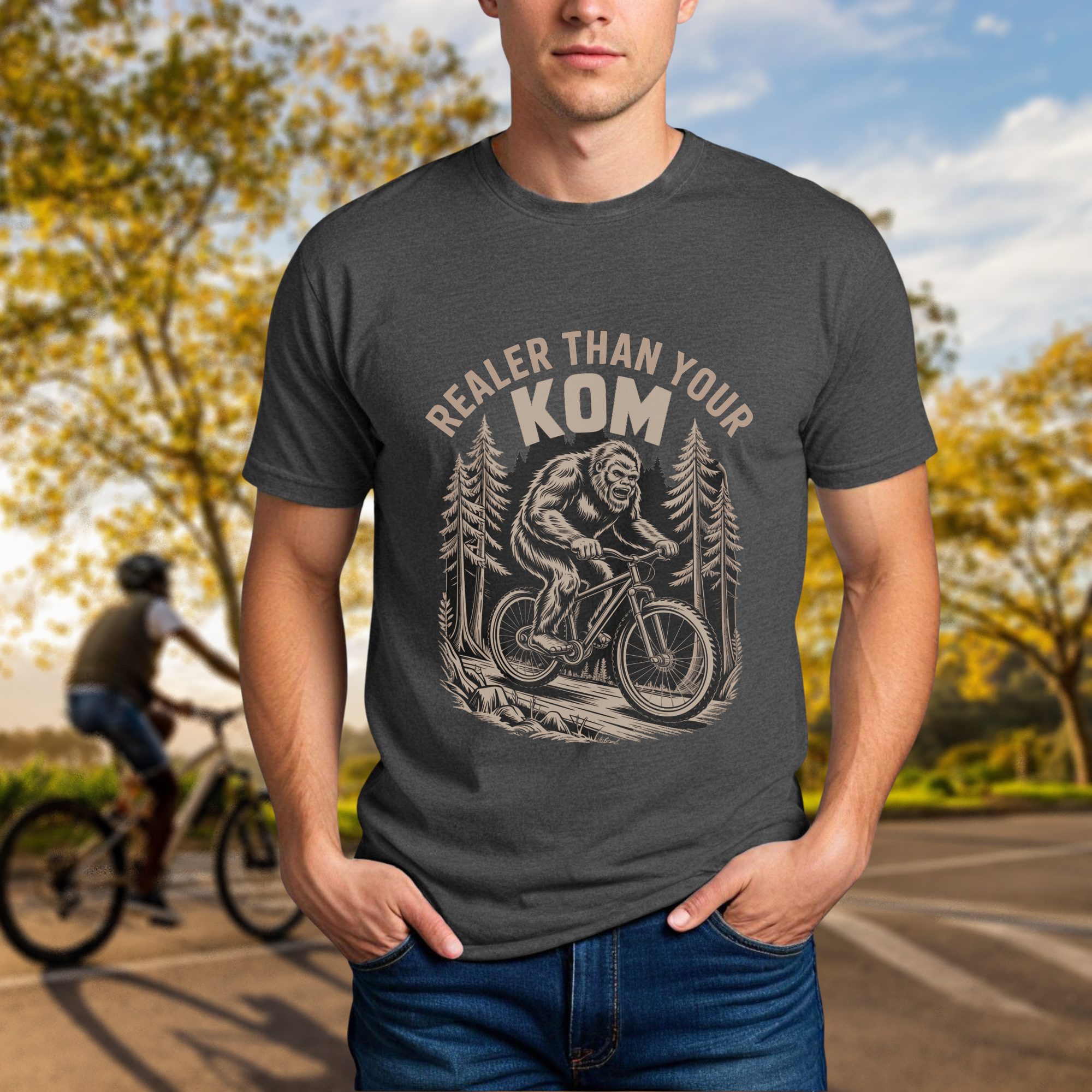 Realer Than Your KOM' Bigfoot Mountain Bike Tee - Chainline Collective