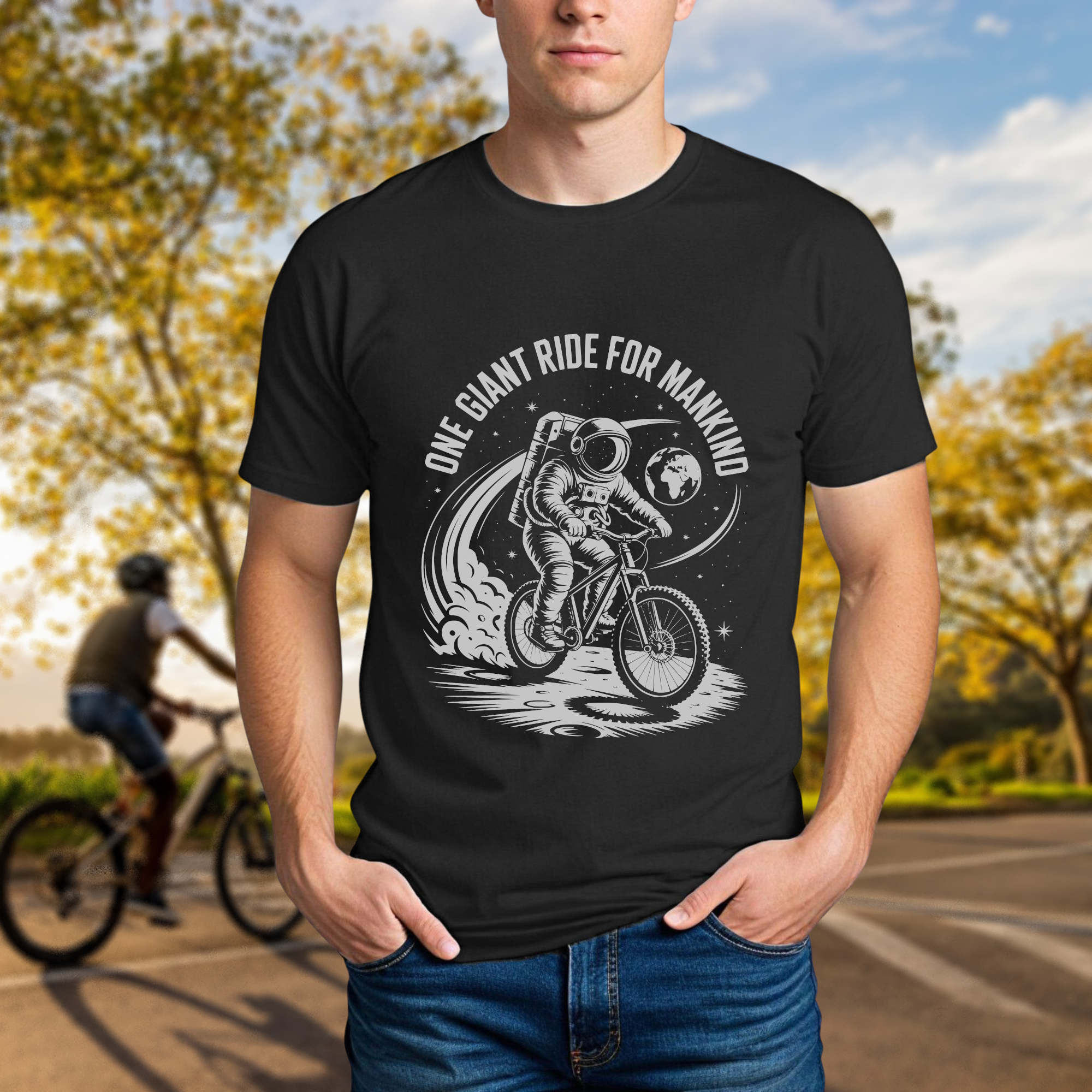 "One Giant Ride for Mankind" Tee - Chainline Collective