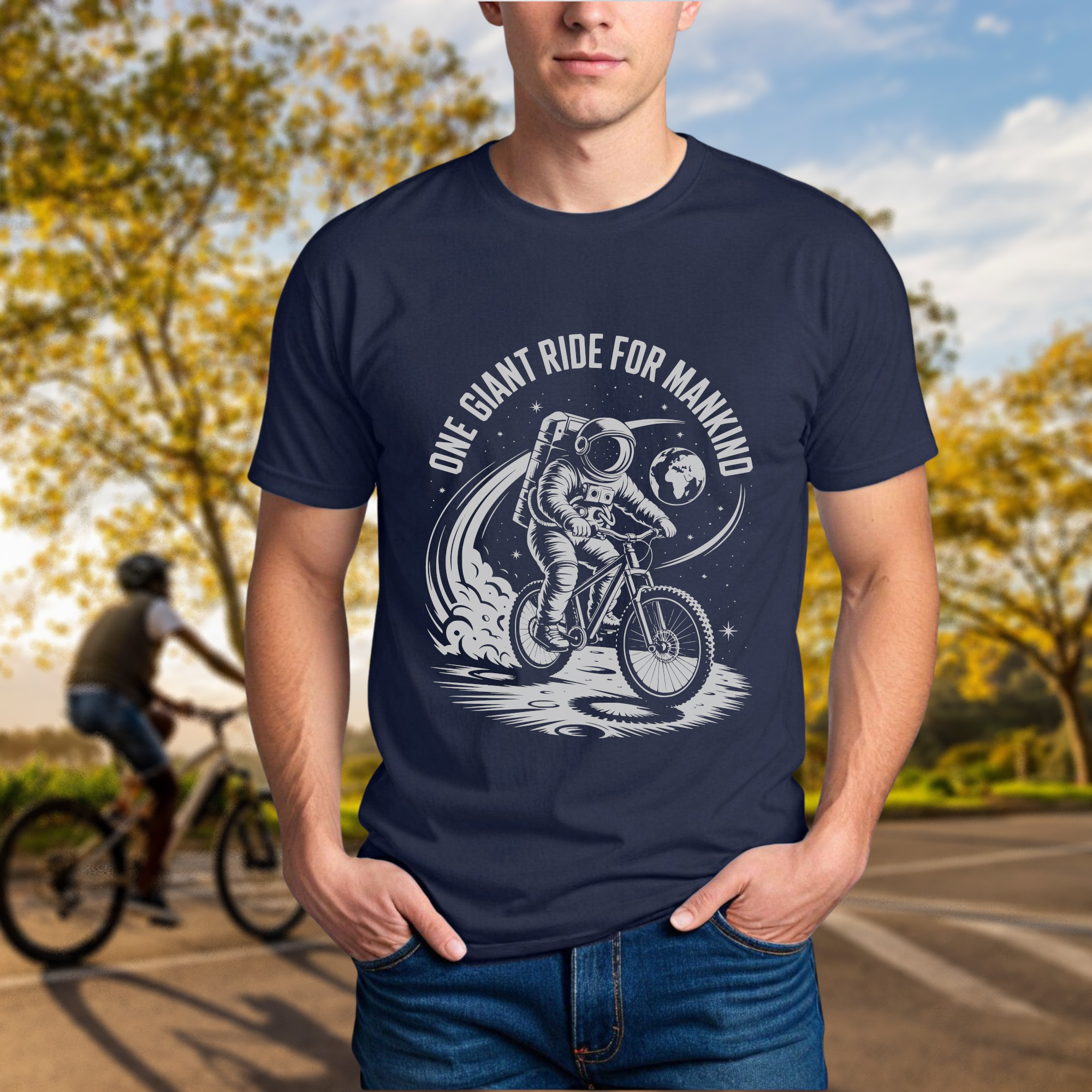 "One Giant Ride for Mankind" Tee - Chainline Collective