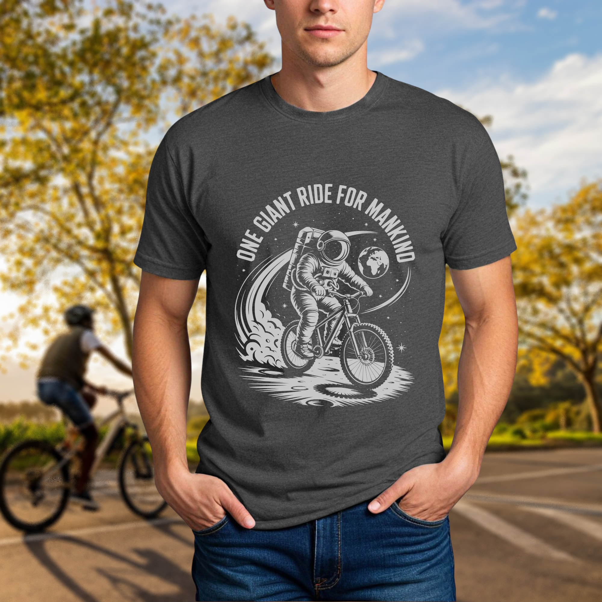 "One Giant Ride for Mankind" Tee - Chainline Collective