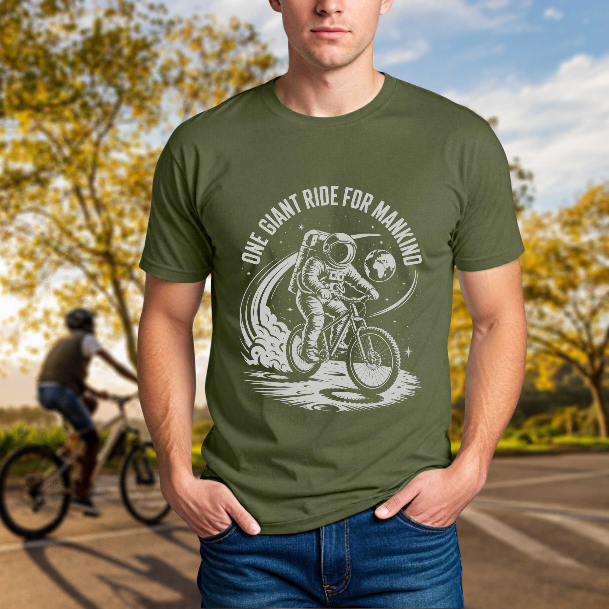 "One Giant Ride for Mankind" Tee - Chainline Collective