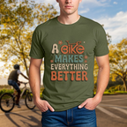 A Bike Makes Everything Better Tee - Chainline Collective
