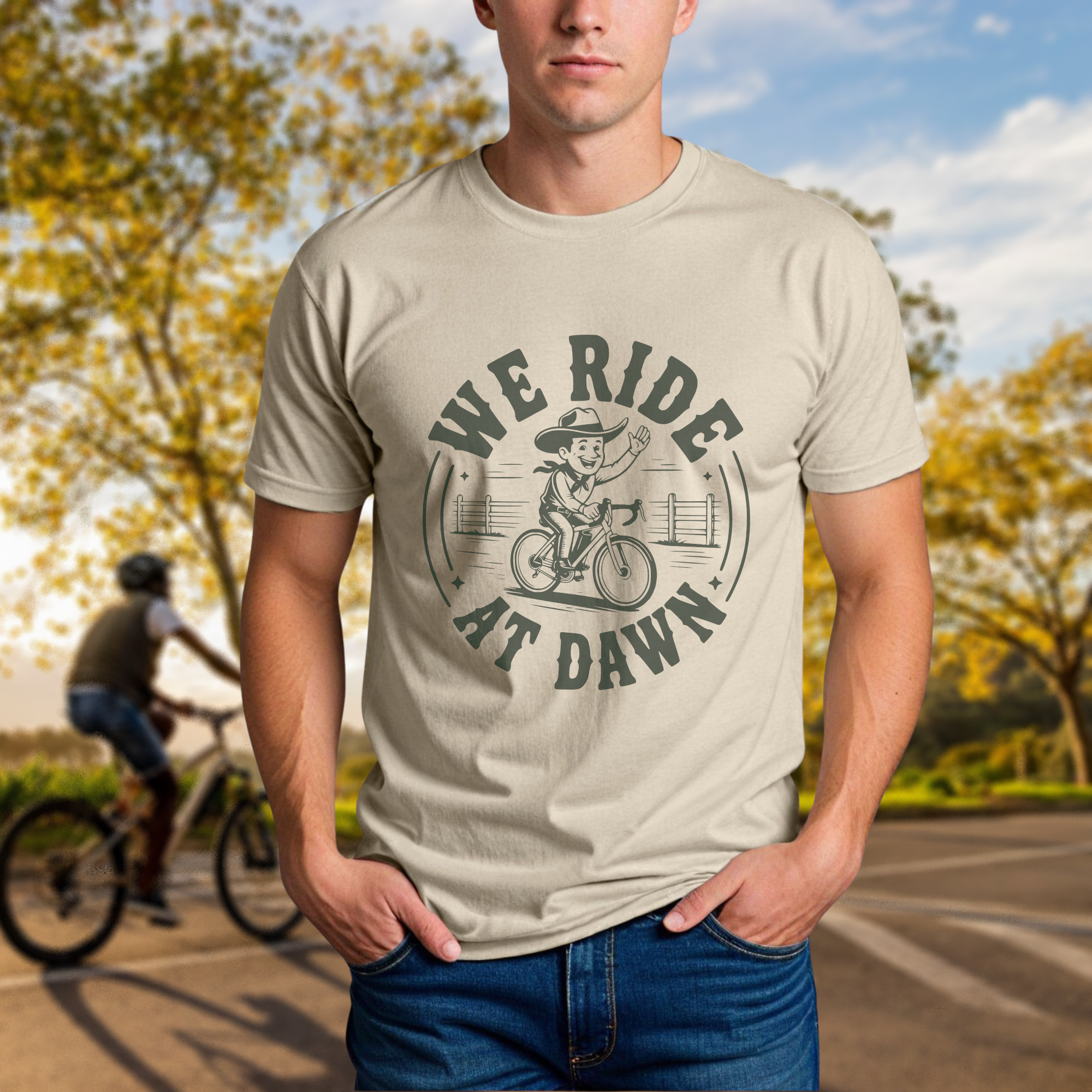 "We Ride At Dawn" Tee - Chainline Collective
