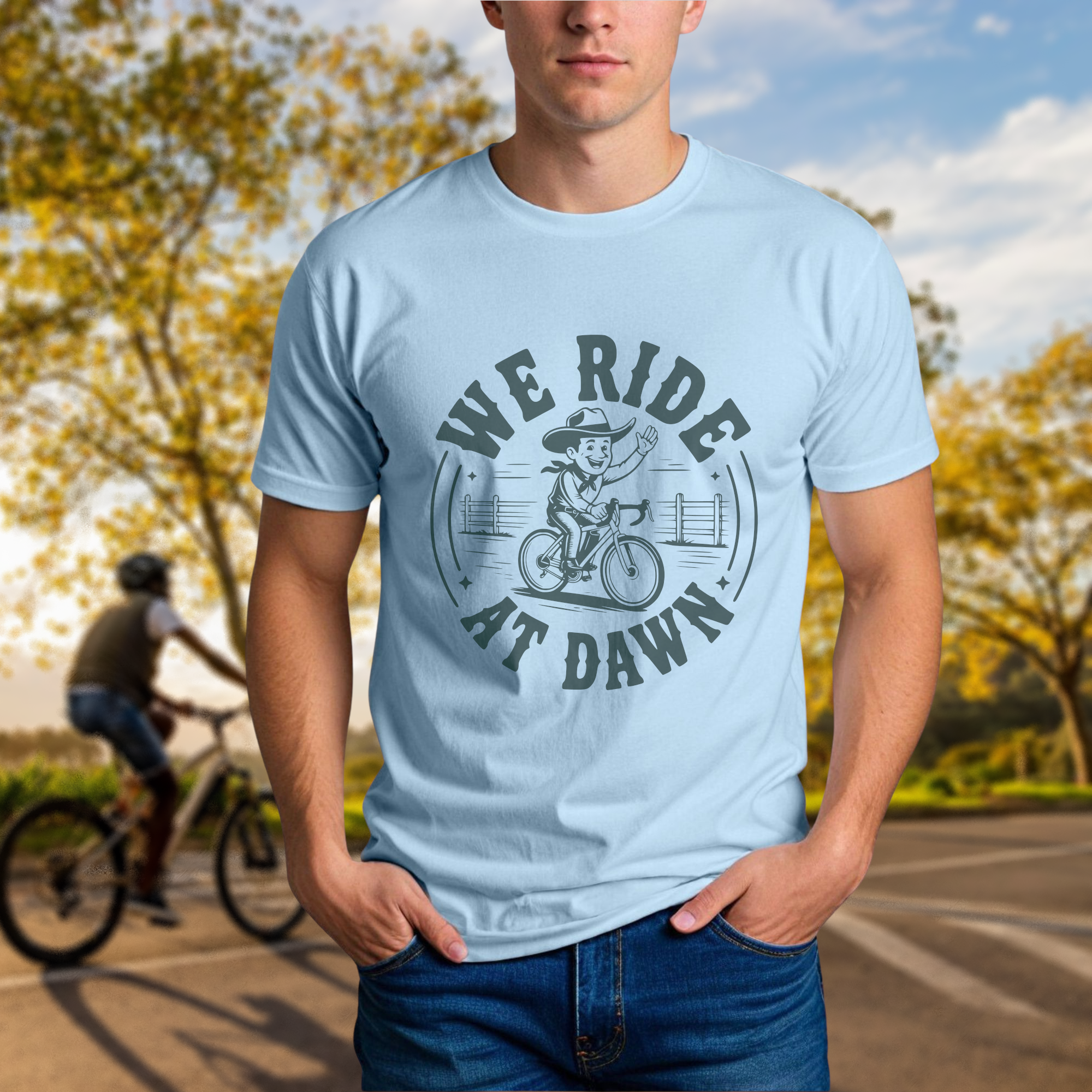 "We Ride At Dawn" Tee - Chainline Collective