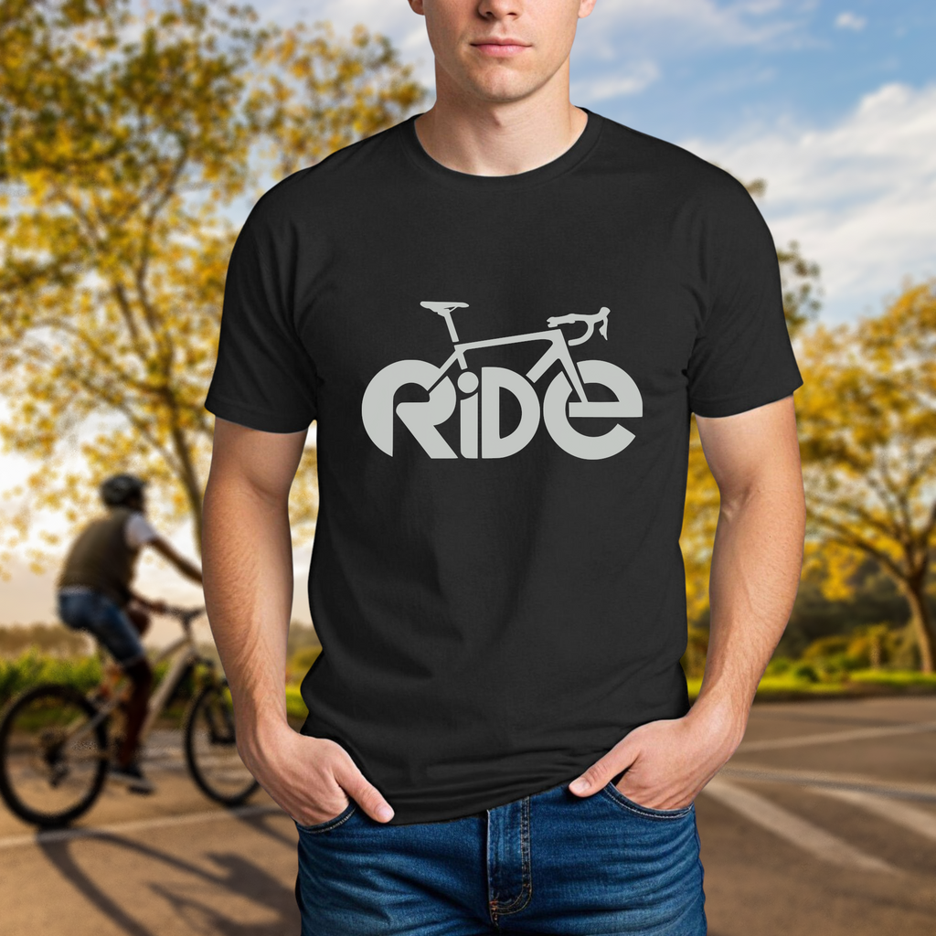 "Ride" Typography Art Tee - Chainline Collective