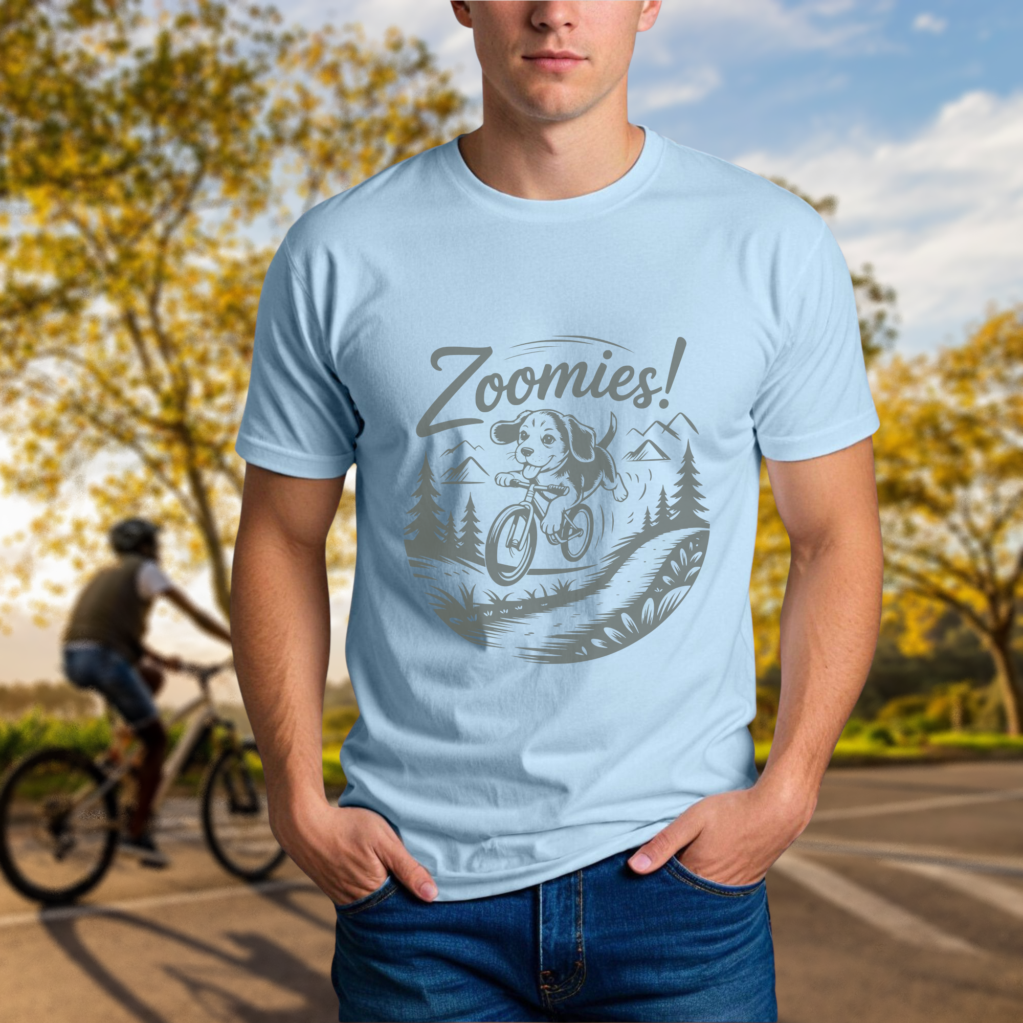 Zoomies! Cycling Puppy Tee - Chainline Collective