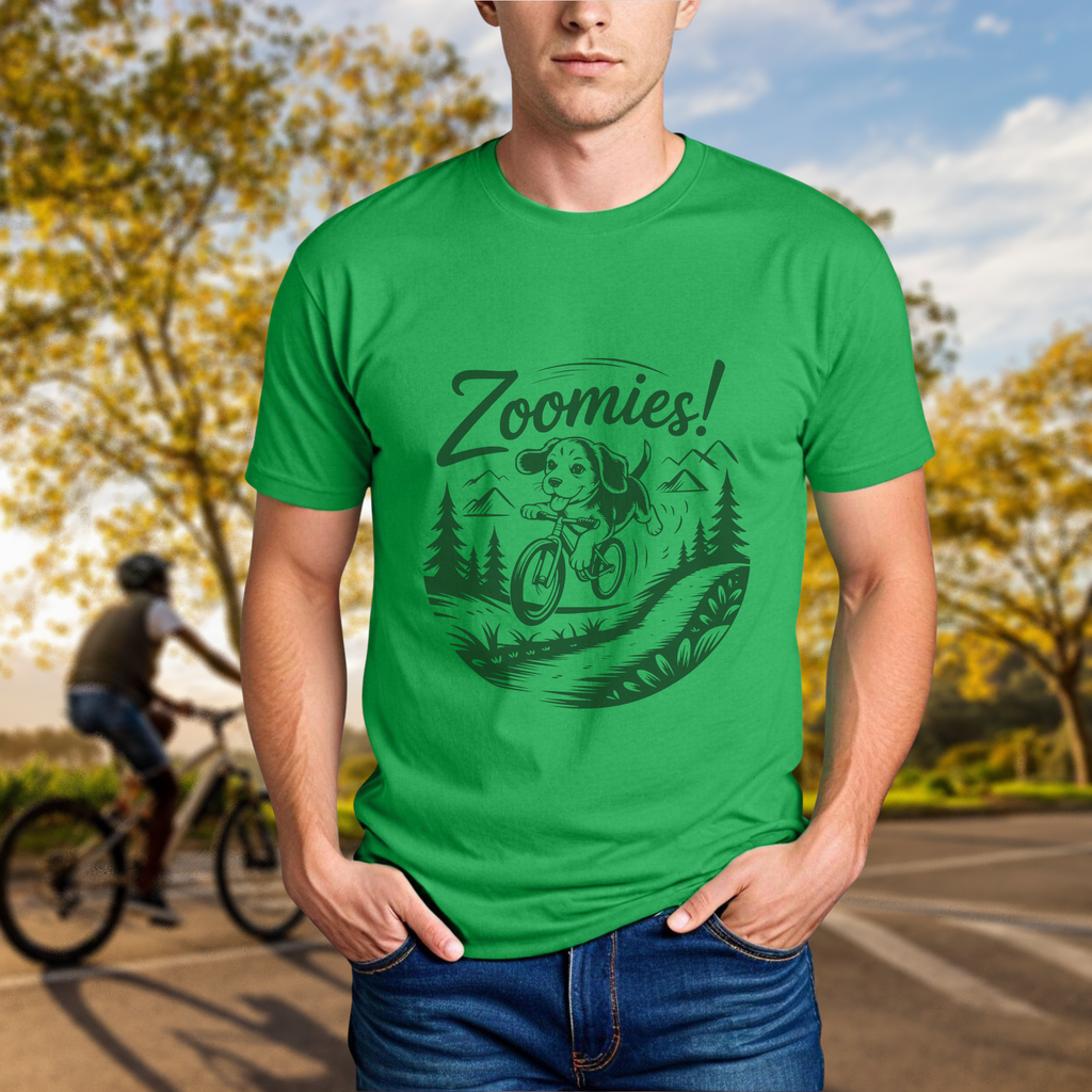 Zoomies! Cycling Puppy Tee - Chainline Collective