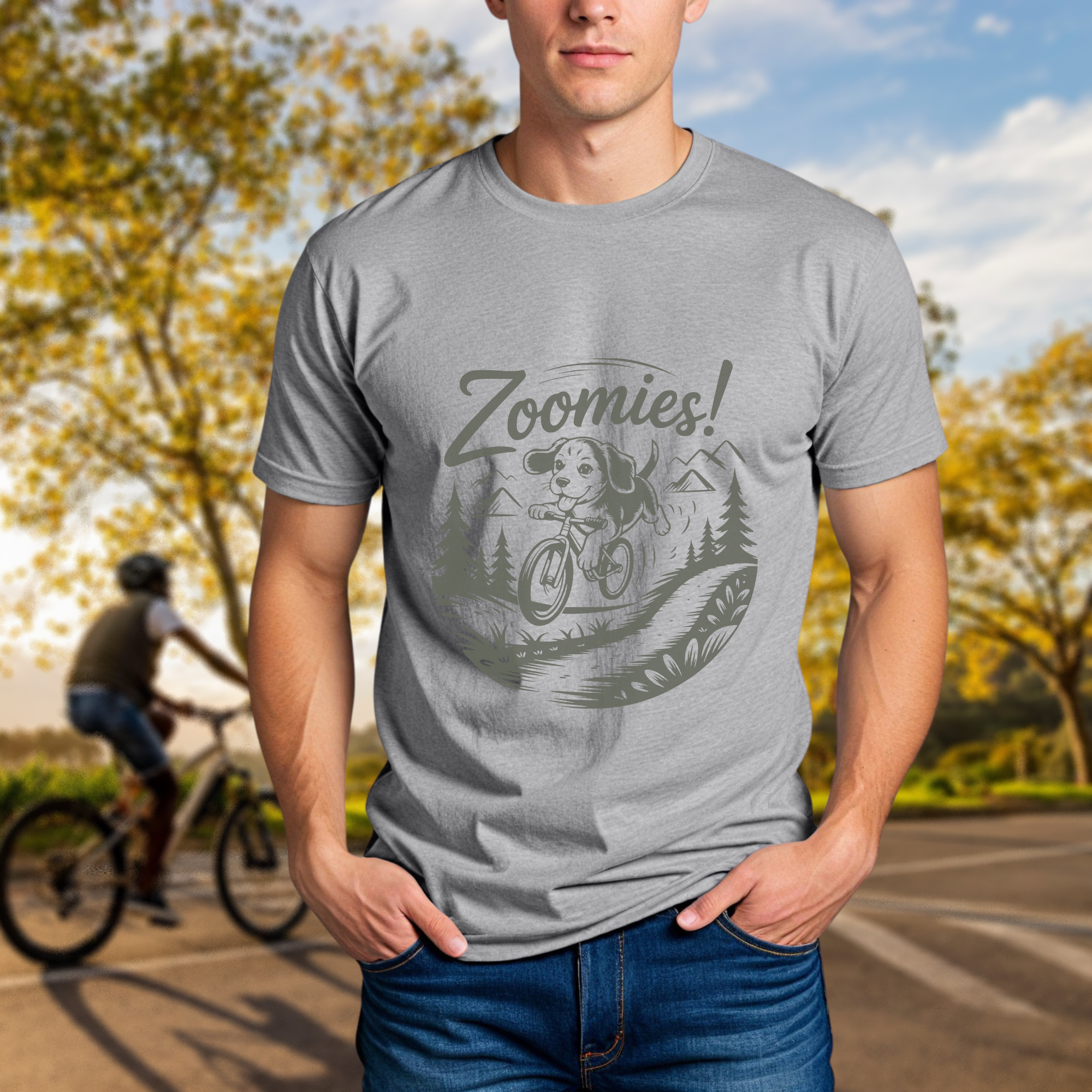 Zoomies! Cycling Puppy Tee - Chainline Collective