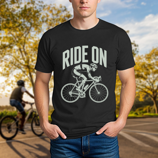 "Ride On" Road Cyclist Tee