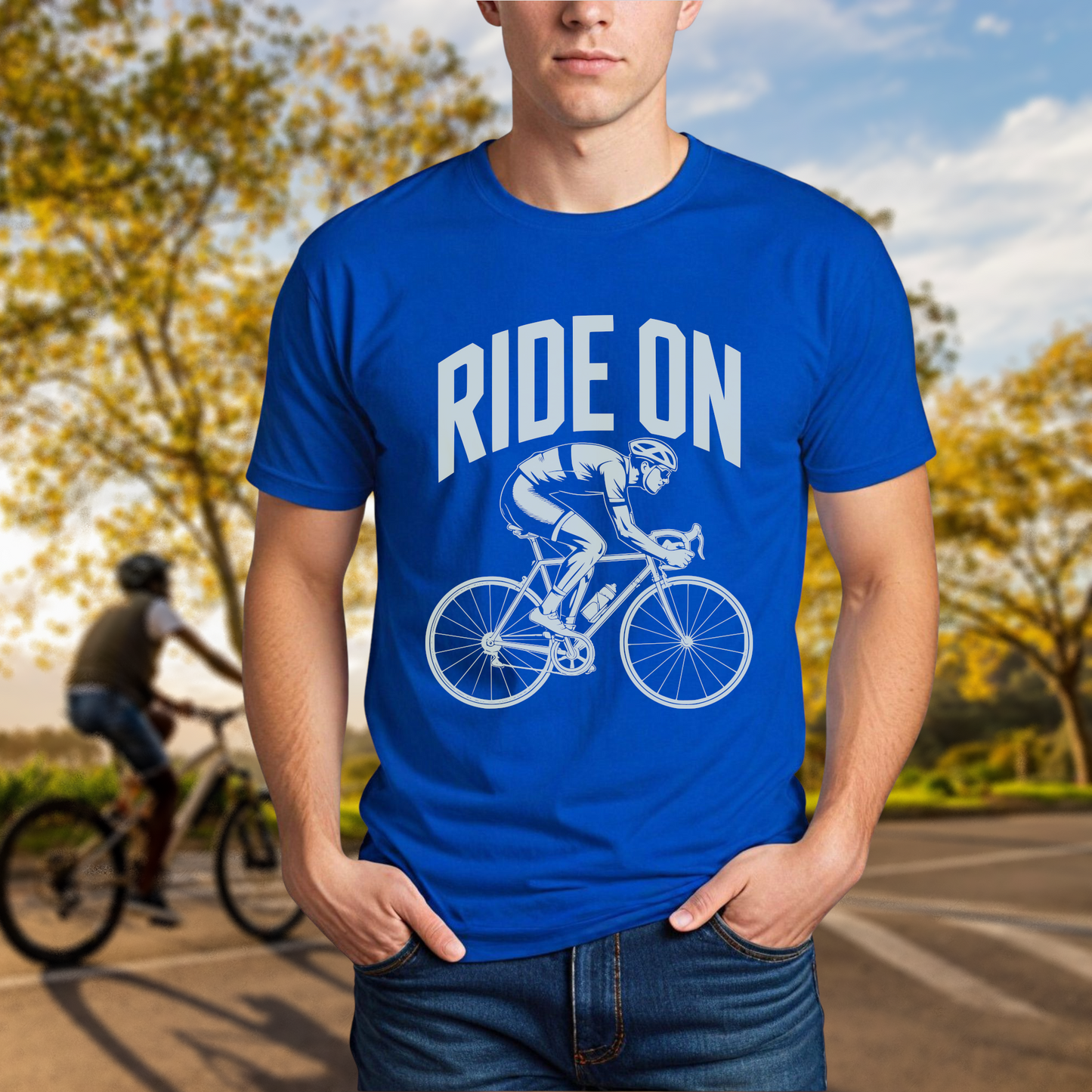 "Ride On" Road Cyclist Tee
