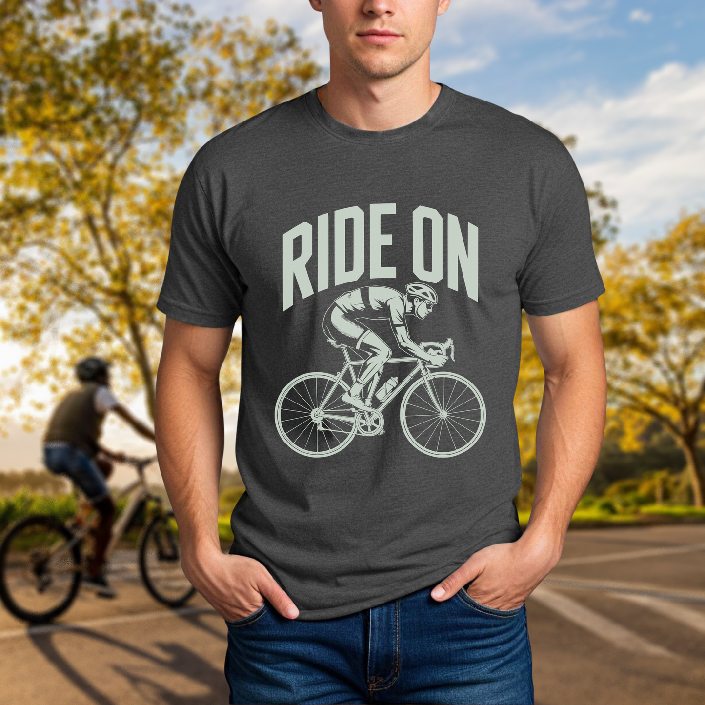 "Ride On" Road Cyclist Tee