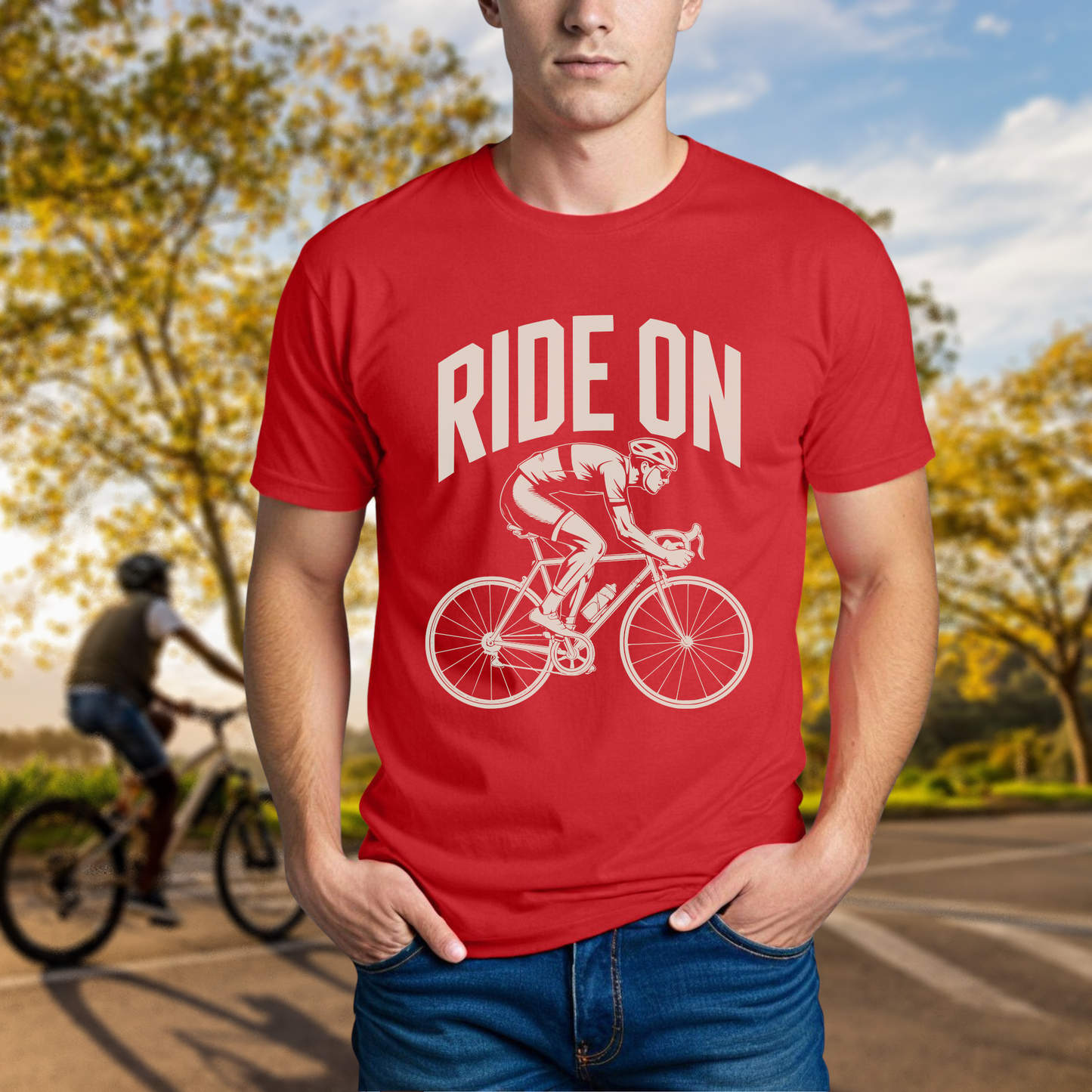 "Ride On" Road Cyclist Tee