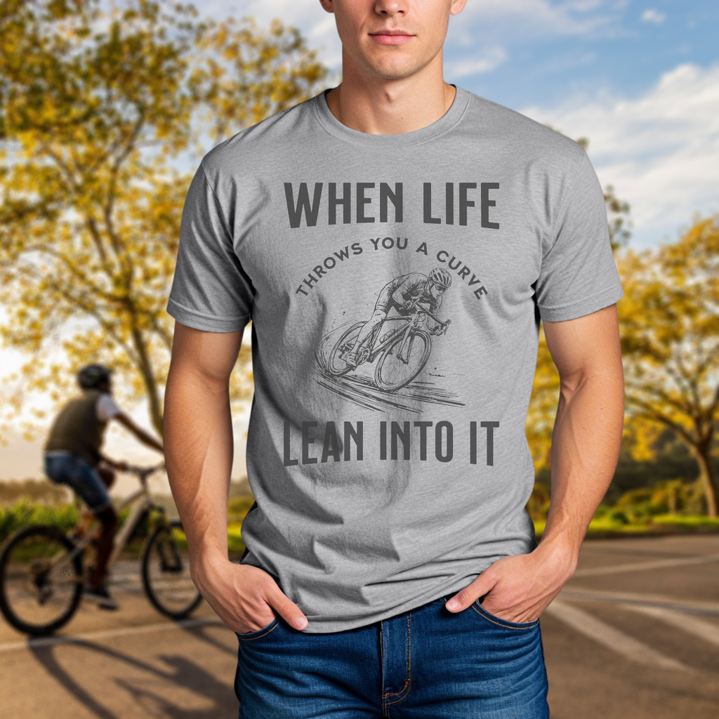 "When Life Throws You a Curve, Lean Into It" Tee - Chainline Collective