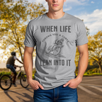 "When Life Throws You a Curve, Lean Into It" Tee - Chainline Collective