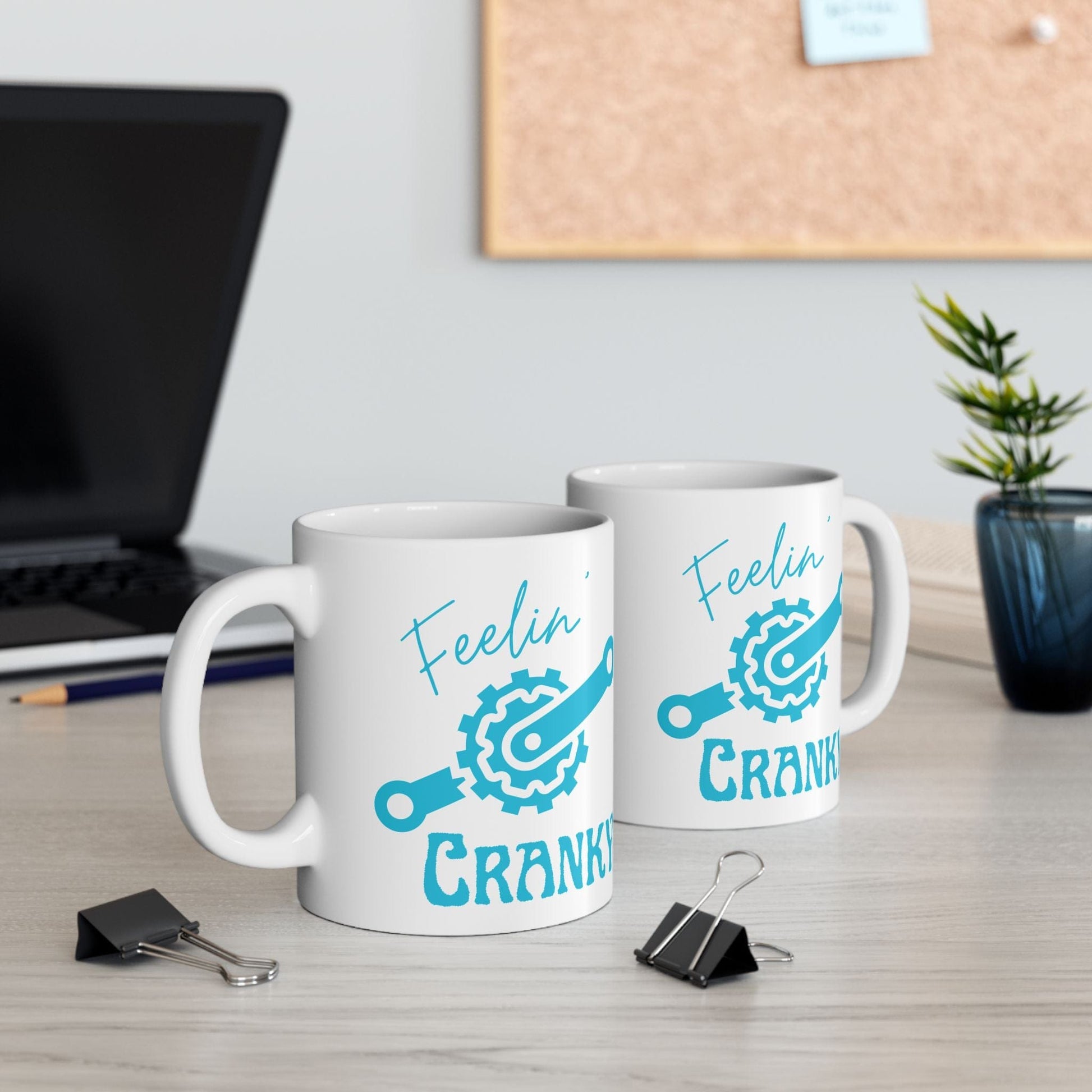 "Feelin' Cranky" Cyclist Coffee Mug - Chainline Collective