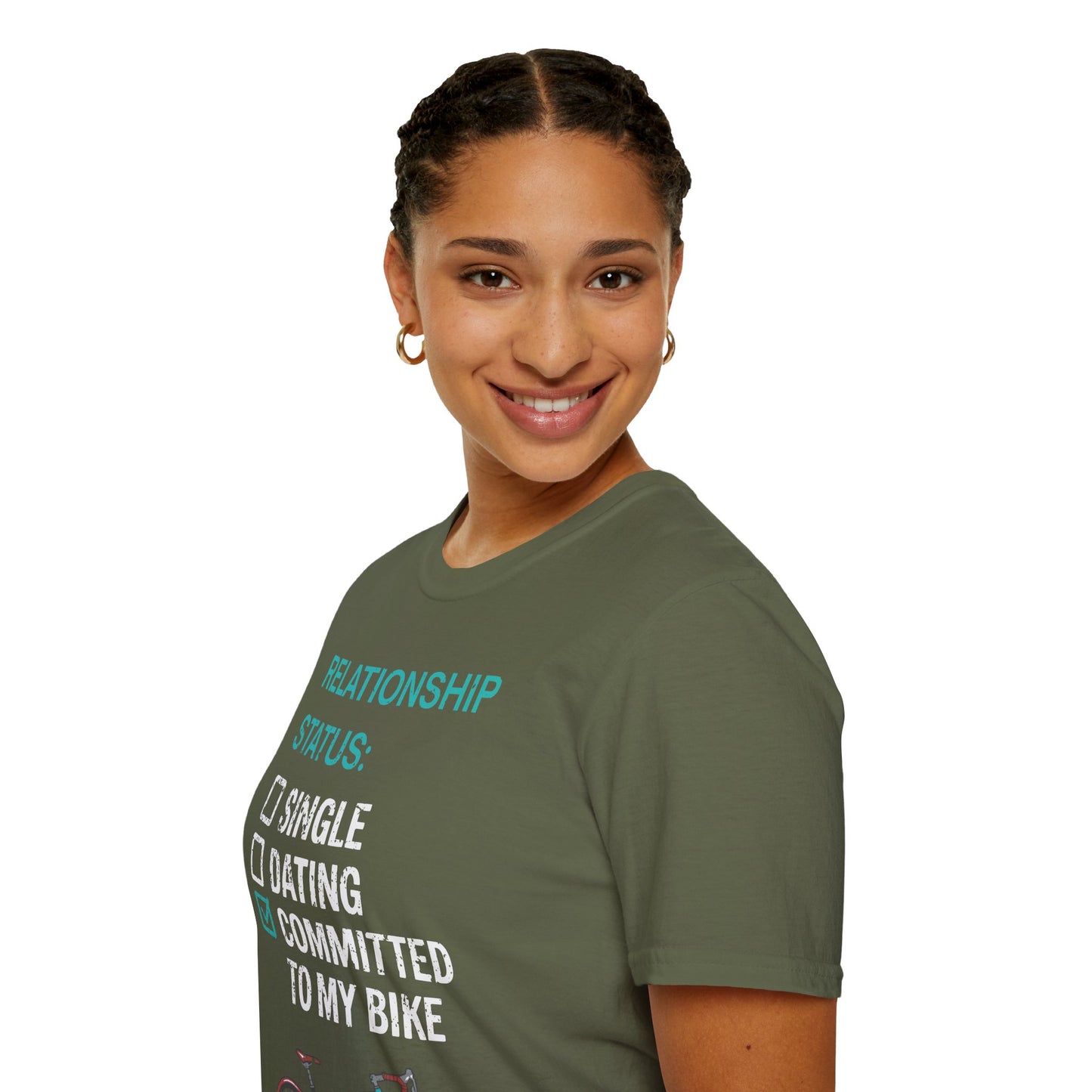 Relationship Status: Committed To My Bike | Funny Cycling T-Shirt, Cyclist Gift