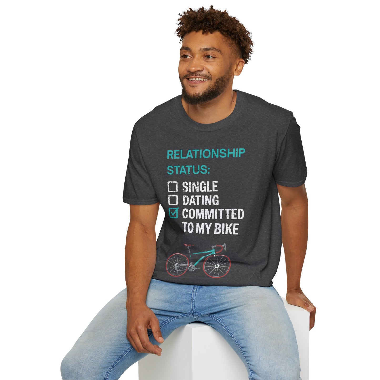 Relationship Status: Committed To My Bike | Funny Cycling T-Shirt, Cyclist Gift