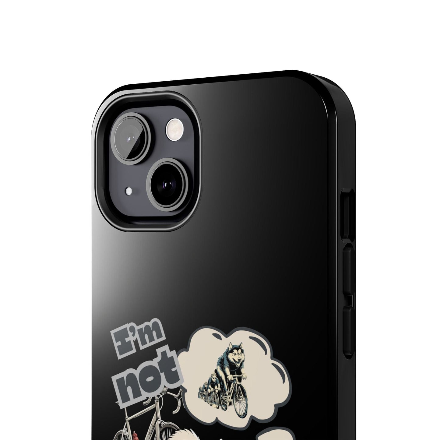"I'm Not Pulling" Husky Cyclist Phone Case
