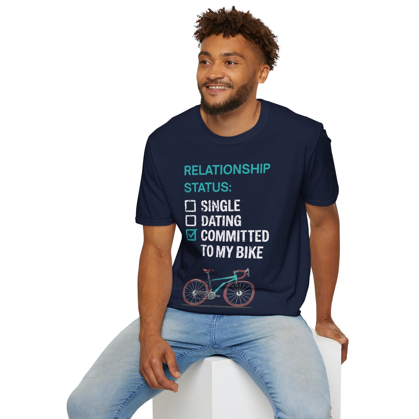 Relationship Status: Committed To My Bike | Funny Cycling T-Shirt, Cyclist Gift