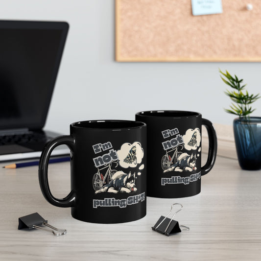 "I'm Not Pulling" Husky Cyclist Mug - Chainline Collective