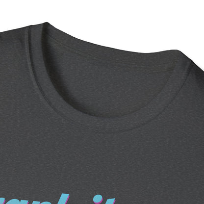 Synthwave Cyclist Tee - 80s Style Retro Cycling Shirt with 'Crank It Up' Pun