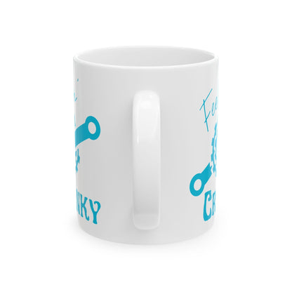 "Feelin' Cranky" Cyclist Coffee Mug - Chainline Collective