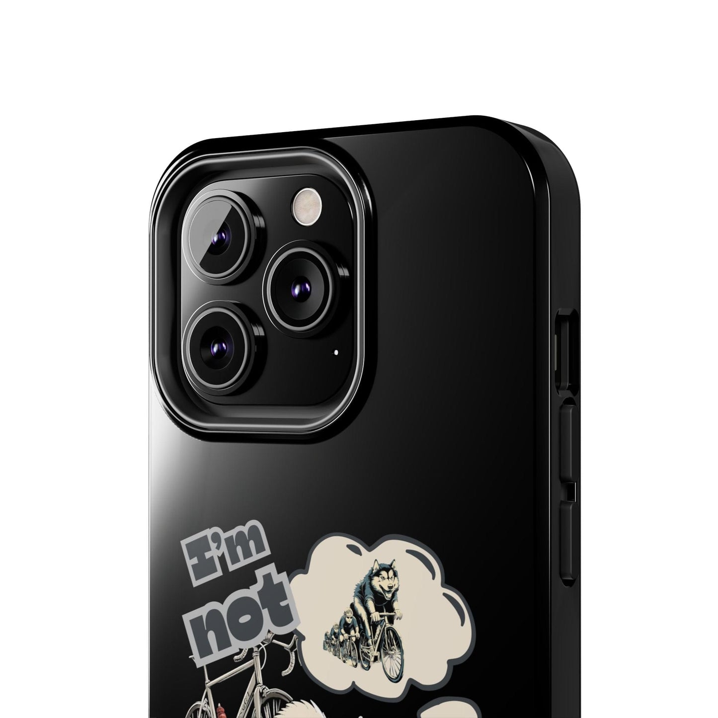 "I'm Not Pulling" Husky Cyclist Phone Case