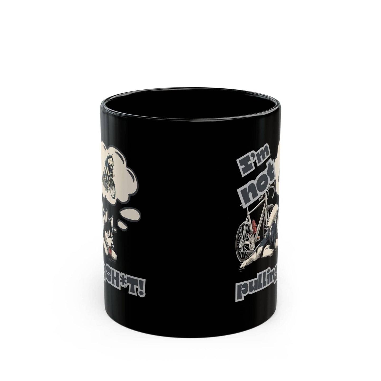 "I'm Not Pulling" Husky Cyclist Mug - Chainline Collective