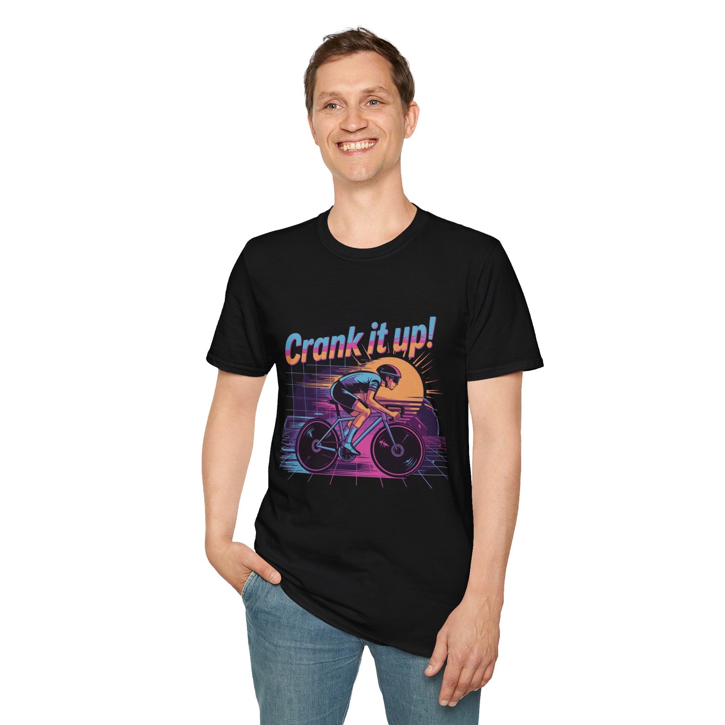 "Crank It Up" Retro Synthwave Tee