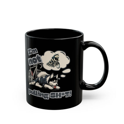 "I'm Not Pulling" Husky Cyclist Mug - Chainline Collective