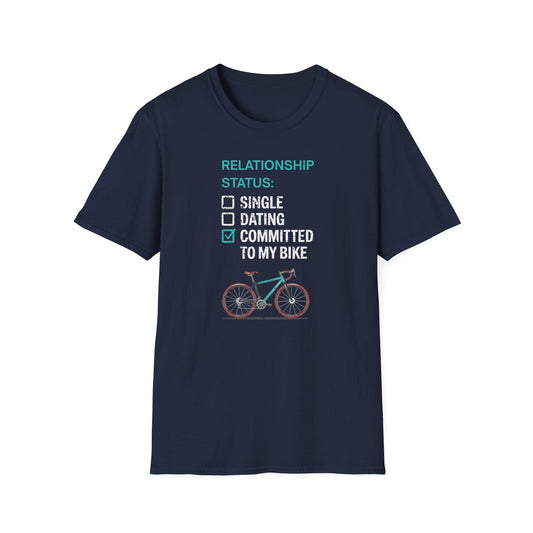 "Relationship Status: Committed to my Bike" T-Shirt