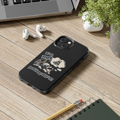 "I'm Not Pulling" Husky Cyclist Phone Case