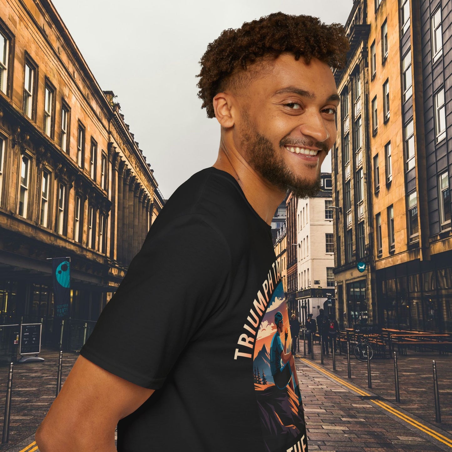 "Triumph Tastes Better At The Summit" | Cycling Mountain Climb T-Shirt, Road Biking Tee, Cyclist Gift