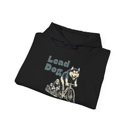 "Lead Dog Energy" Unisex Hoodie for Dog-Loving Cyclists - Chainline Collective